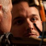 Sul set del cortometraggio "La Luna  sveglia"